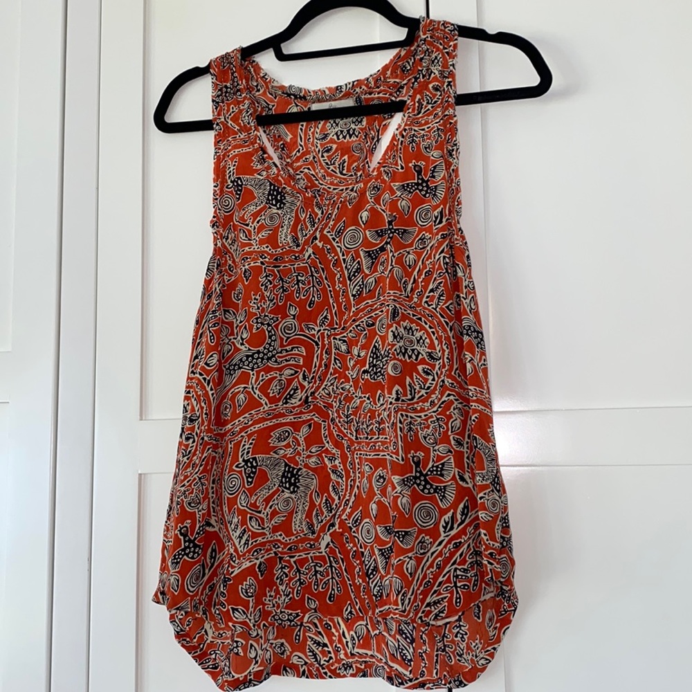 Joie sz small racer back silk tank